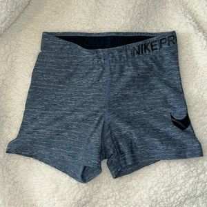 Blue Nike pro spandex Size M